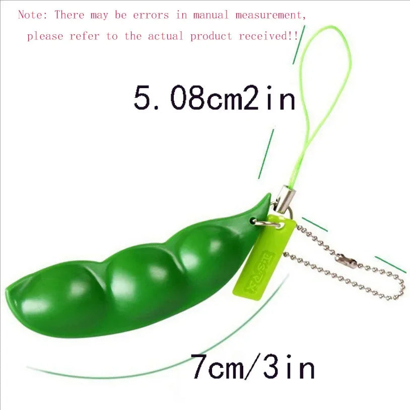 Squishy porte clef edamame 100% mignon